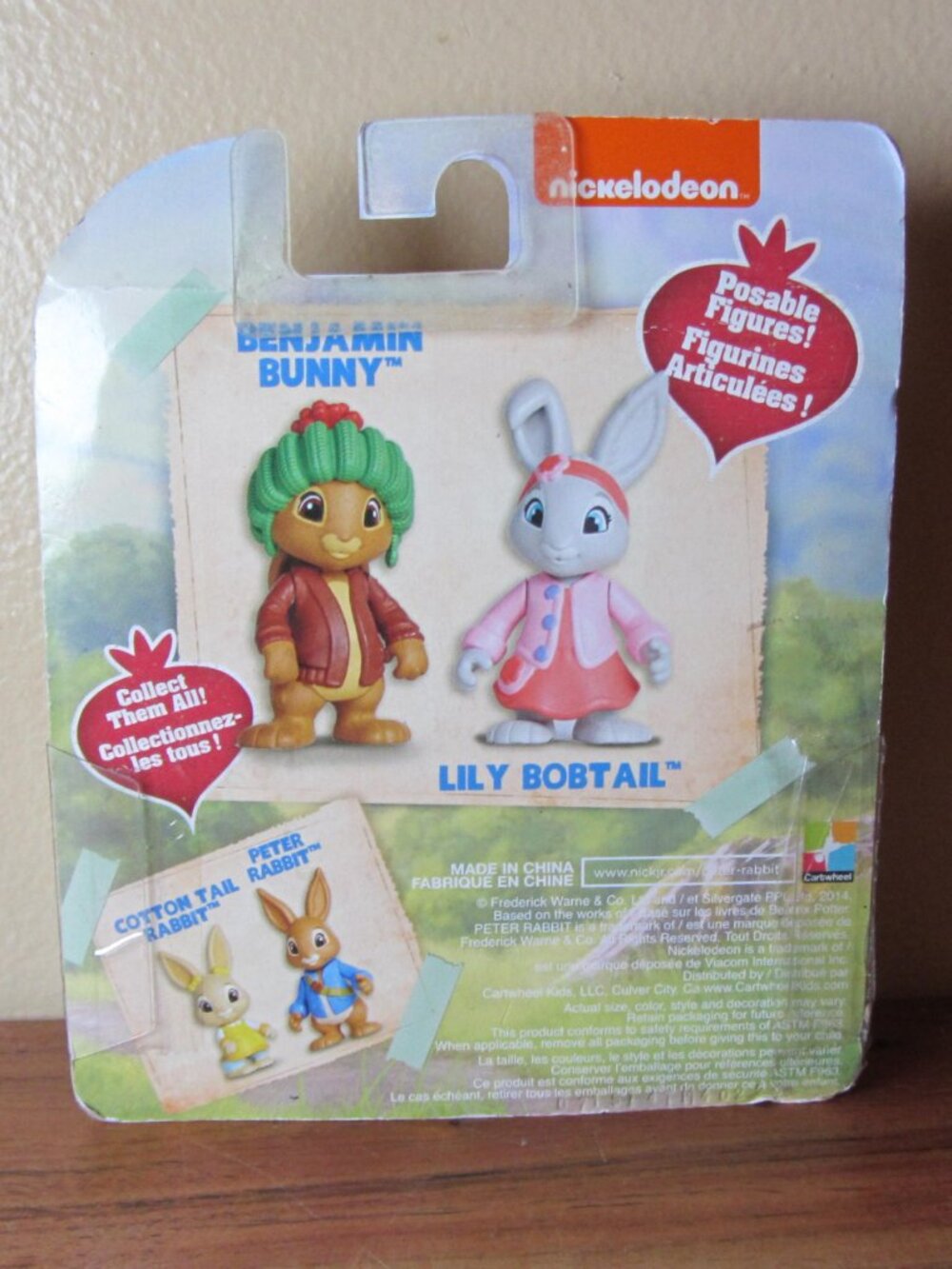 nickelodeon peter rabbit figures benjamin bunny & lily bobtail NIP 2014 (W6806) - Picture 7 of 10